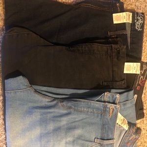 3 pair Faded Glory Jeans